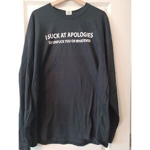 I suck at apologies Men's Long Sleeve size 2XL